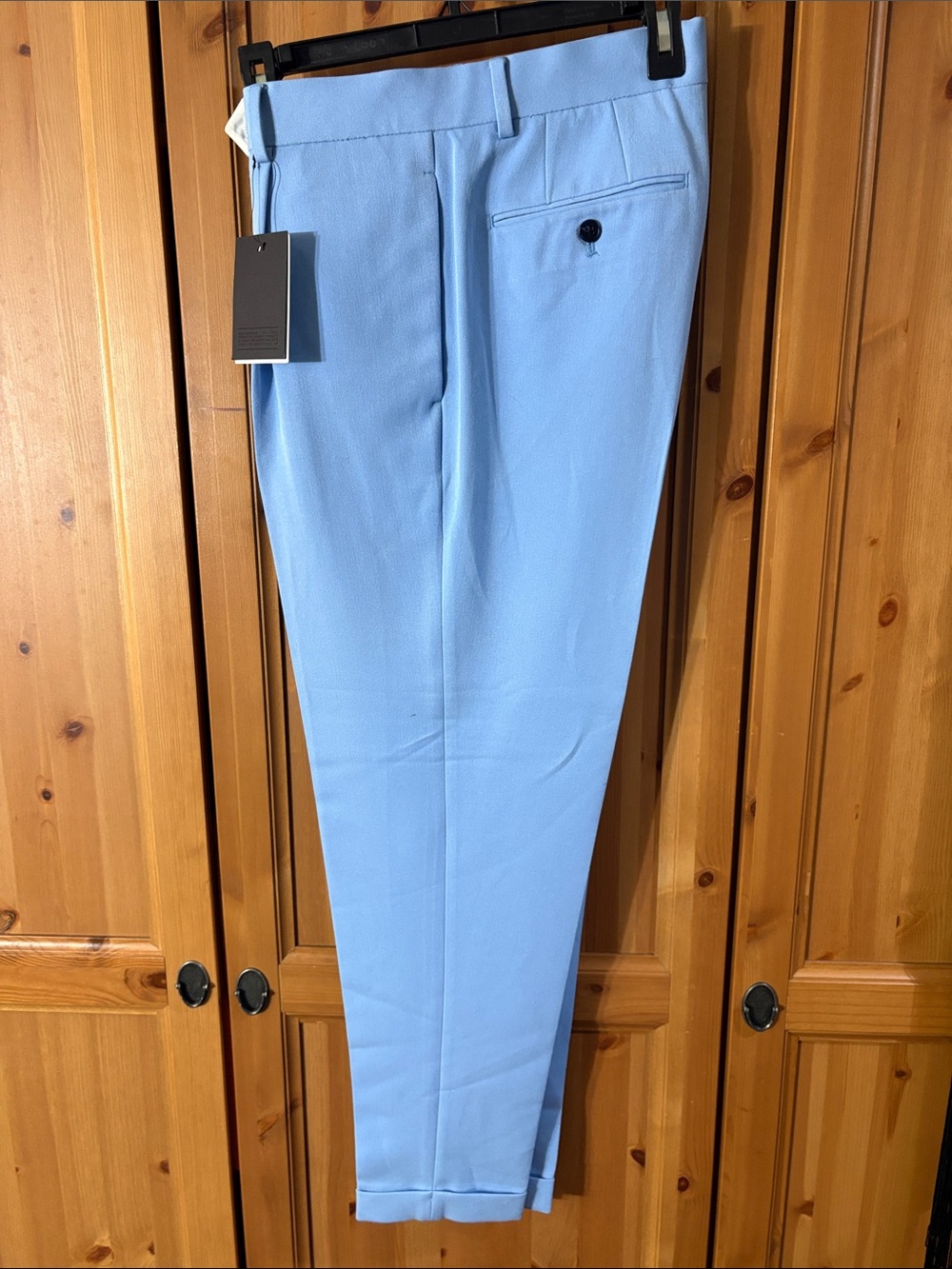 ASOS Light Blue Men's Tailored Cropped Dress Pants